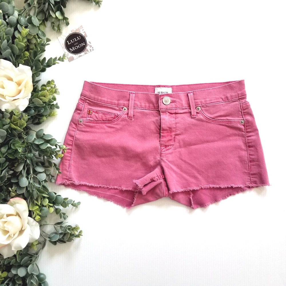 Hudson amber raw edge hem shorts size 25